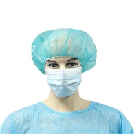 Satingefütterte, bauschige Scrub Cap